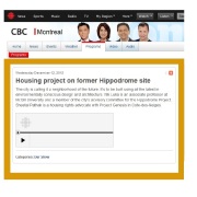 CBC radio - Housing project on former Hippodrome site