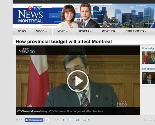 CTV news - How provincial budget will affect Montreal