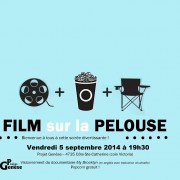film sur la pelouse