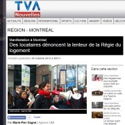 TVA nouvelles - Des locataires dénoncent la lenteur de la Régie du logement