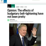 Montreal Gazette - Opinion: The effects of budgetary belt-tightening have not been pretty