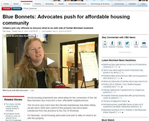 CBC news - Blue Bonnets: Advocates push for affordable housing community