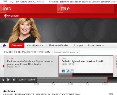 Radio Canada - Problèmes dans le développement du site de l'ancien Hippodrome
