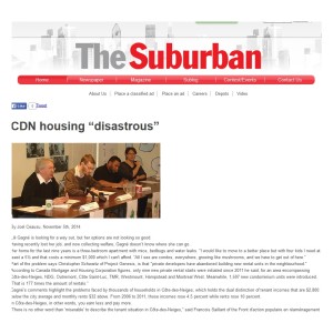 The Suburban - CDN housing disastrous