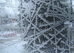glace sur fenêtre / ice on window