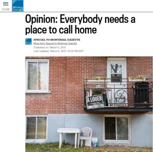 Gazette - Opinion: Everybody needs a place to call home