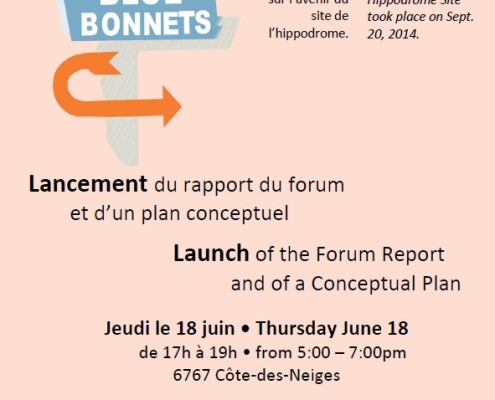 Lancement du rapport et plan conceptuel / Launch of report and conceptual plan